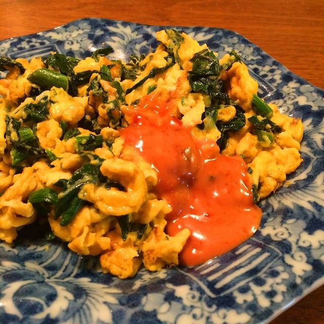 ほうれん草と卵の炒め物（料理＆お弁当部門）