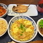 糸コンの明太子和え&濃厚チーズケーキ