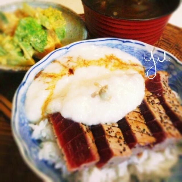 炙りマグロの山掛けご飯