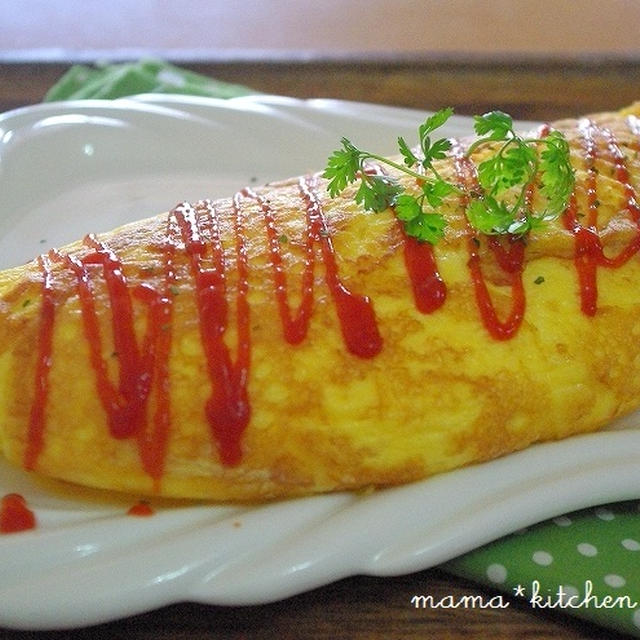 ふわとろ♪メレンゲオムレツと、いつもより人数多めのお夕飯。