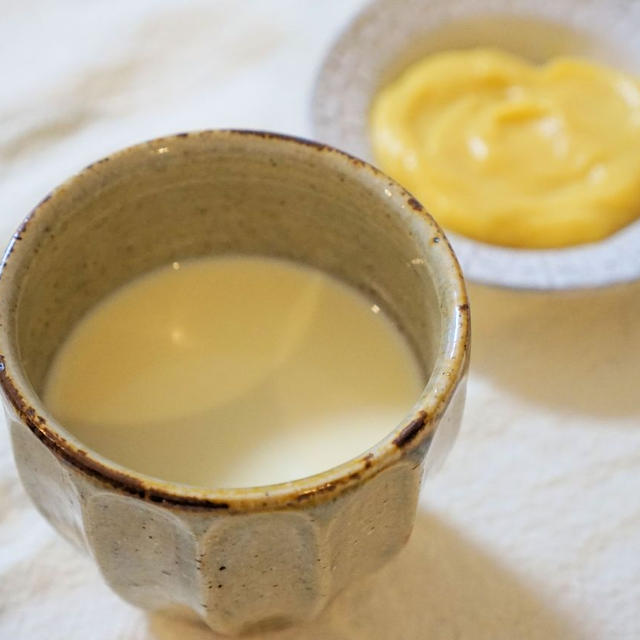 ポカポカあたたまる♪さつまいも甘酒のホットミルク