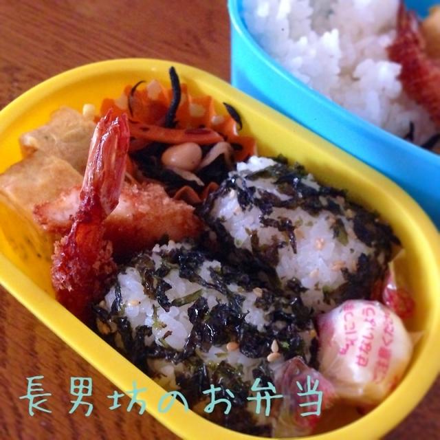 海老フライでお弁当