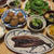しいたけの肉詰めとさんま