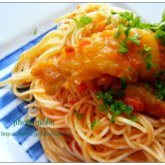 ●リメイク♪小鰯のトマトソースパスタ●