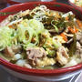 具材たっぷりのきし麺＆いかの足と豆腐のキムチ和え♪