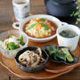 残った蟹のほぐし身で天津飯