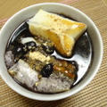 おせち黒豆の煮汁で黒豆しるこ by mukoaiさん