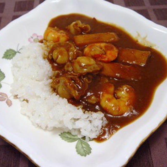 シーフード和風カレー（圧力鍋）