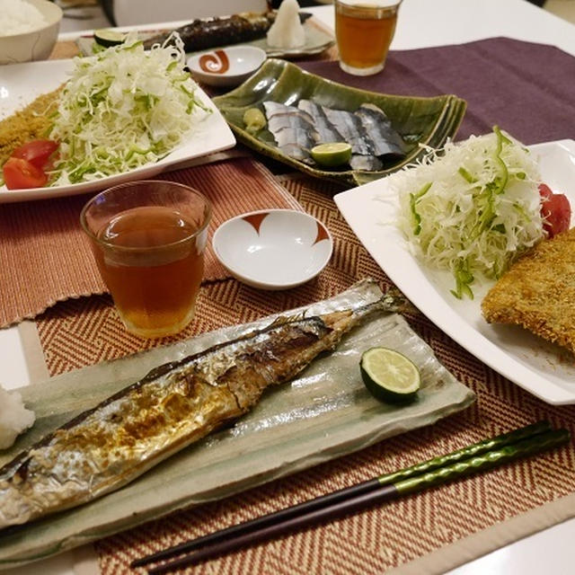 ★　〆さんま・開きフライ・塩焼きで！さんま三昧！