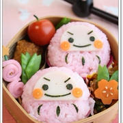 【作り方】合格祈願＊だるまおにぎり弁当