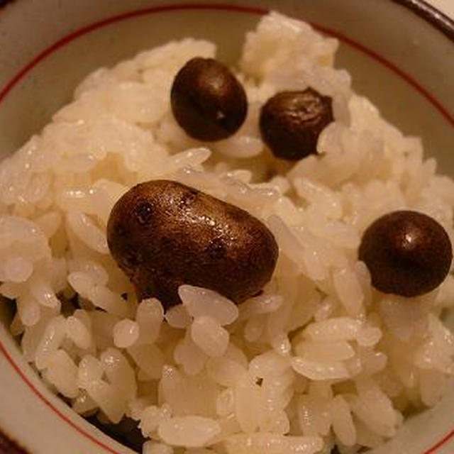 芋の子でご飯