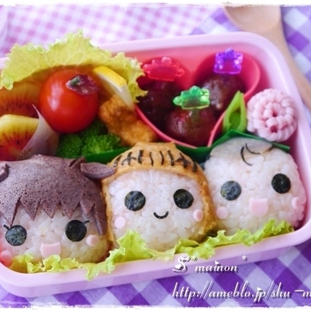 ＊ボツにしようか迷った；うちの３姉妹☆キャラ弁＊