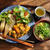 Vegetable Curry BENTO  & カリフラワーとその他野菜のcurry、ブロッコリーなどのサブジ、野菜の春巻き