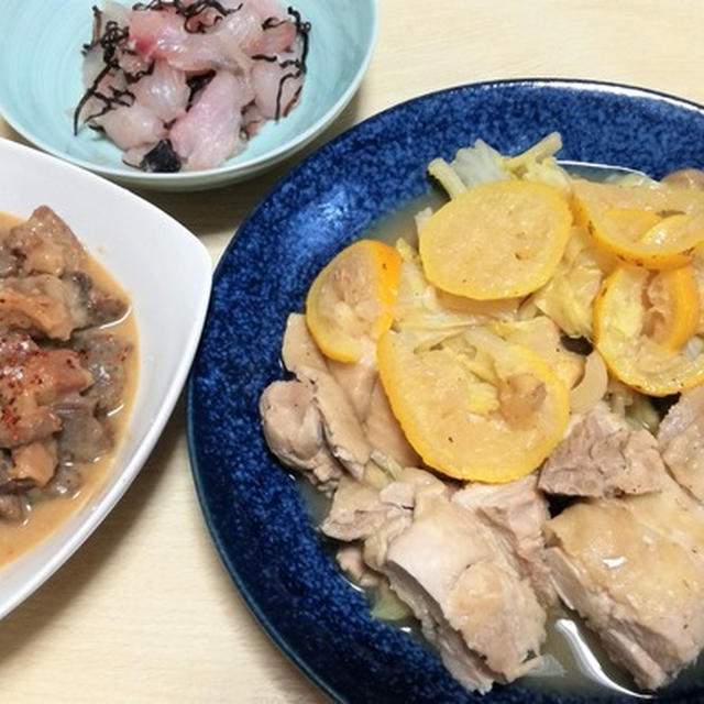 今日のごはんできてるよ#171　今日は猪と鶏と魚と