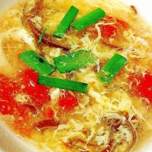 韮トマ玉スープ