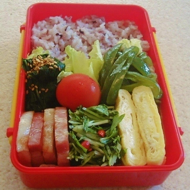 黒米ごはんのお弁当