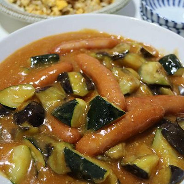 3分簡単！シャウエッセンの和風麻婆なす～を作ってみた