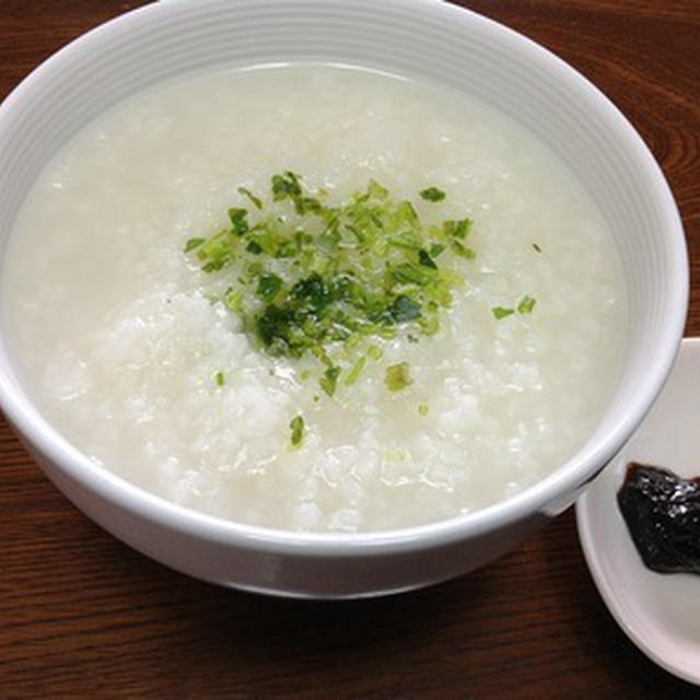 朝ごはんに「なんちゃって中華粥」