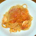 海老のトマトクリームパスタ