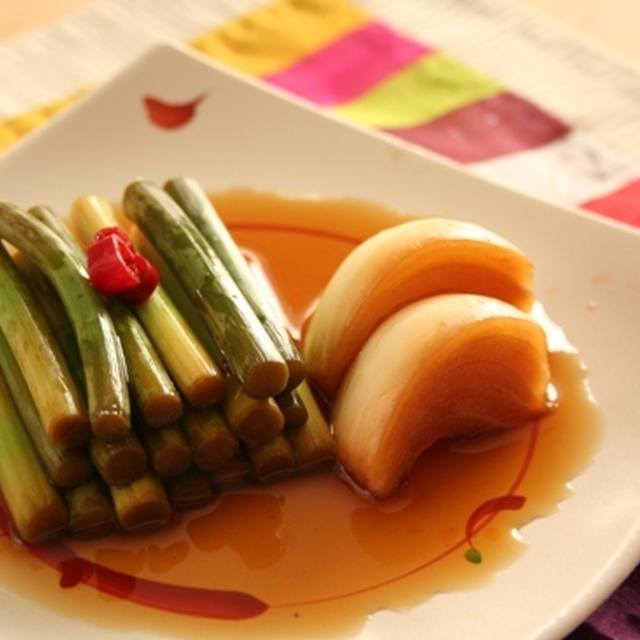 にんにく芽の醤油漬けレシピーー　チャンアチ（마늘종장아찌)