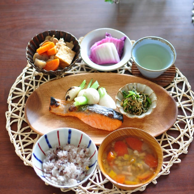 昨日の和定食晩御飯と、無邪気オット、やらかす