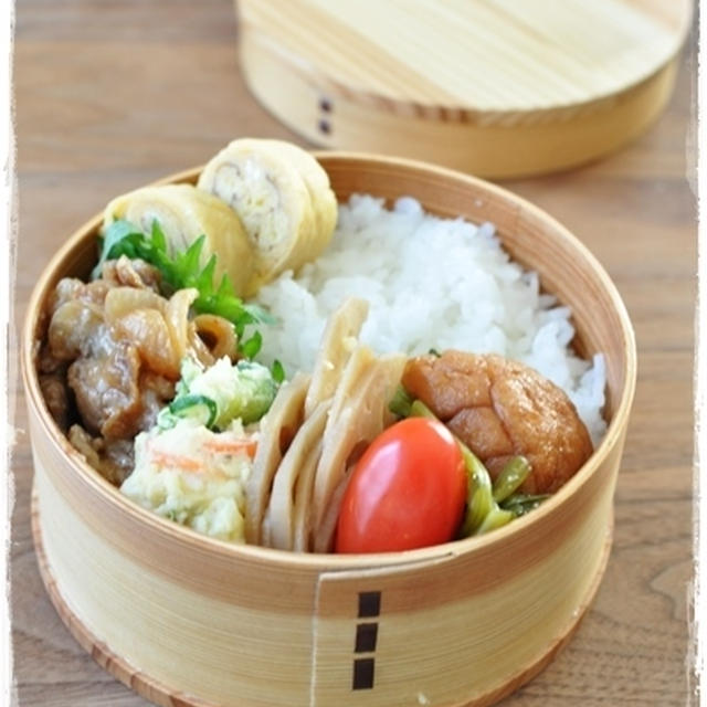 【豚肉の醤油麹炒め弁当】