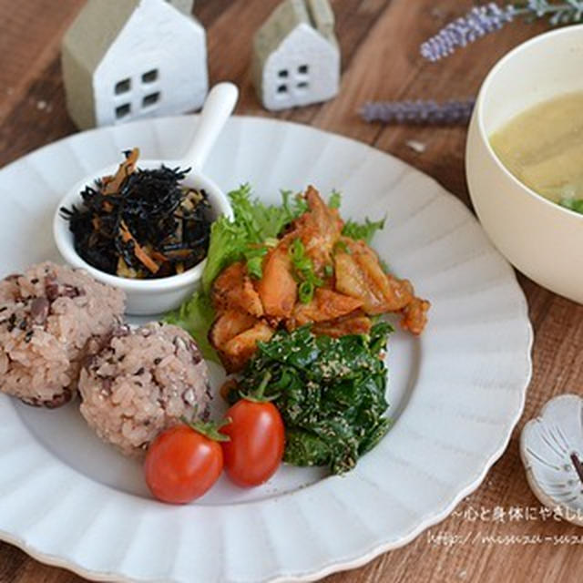 お赤飯のワンプレート