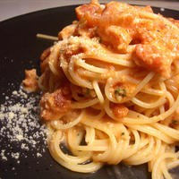 『ワタリガニのトマトクリームパスタ』 料理教室のつくレポです。
