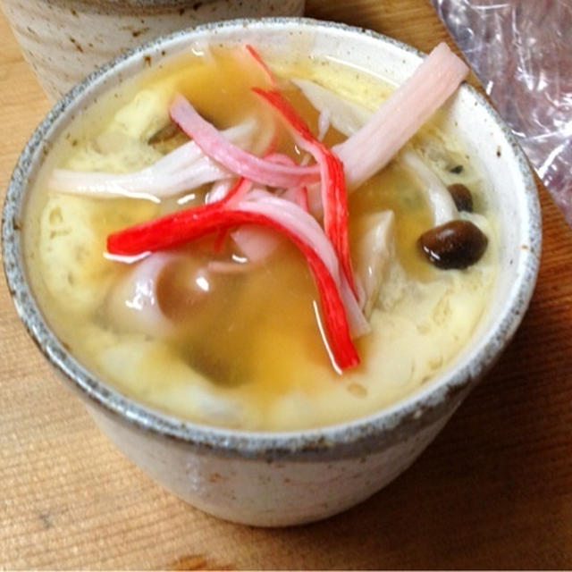 ふわふわ豆腐の茶碗蒸し Japanese steamed egg custard