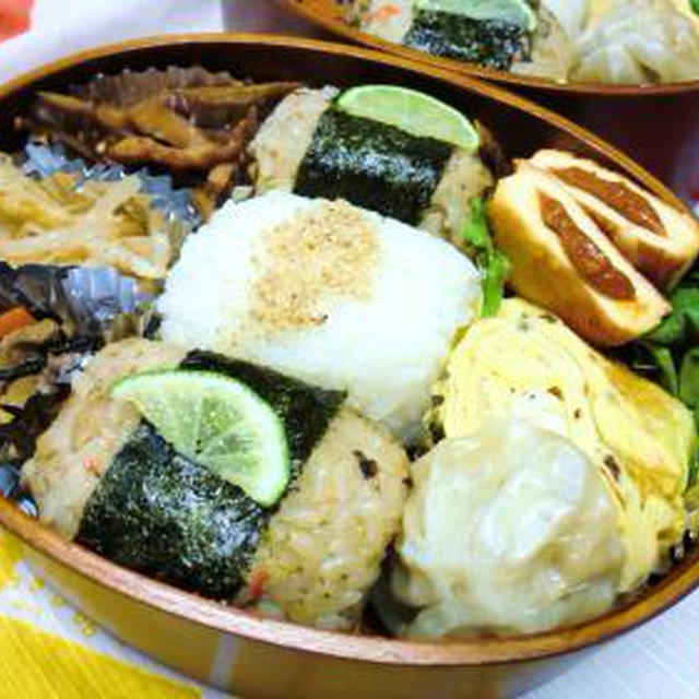 秋刀魚ご飯結び