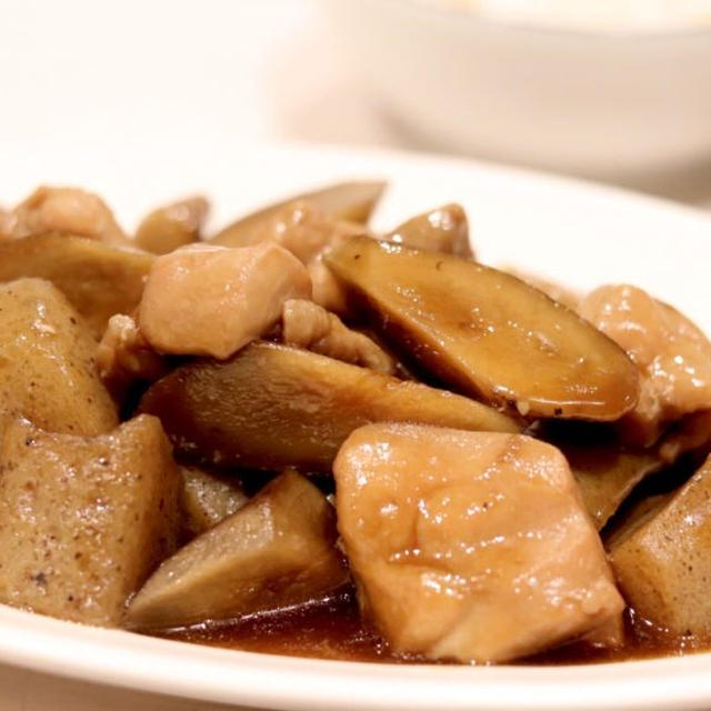 ほっこりおいしい『鶏とごぼうの煮物』＊今日のレシピ日記