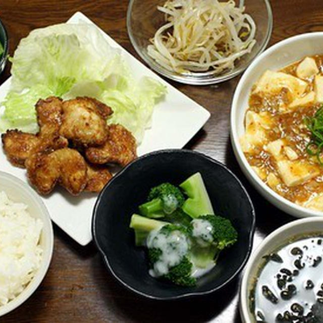 禁酒初日は「麻婆豆腐定食」？