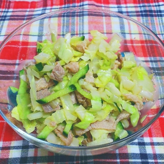 ＊豚肉とキャベツの和え物＊