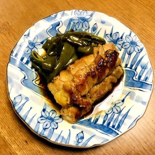 ナスの豚バラ巻きの甘辛焼き　ブラジル菓子Paçoca；Paçoquitaをスーパーで発見
