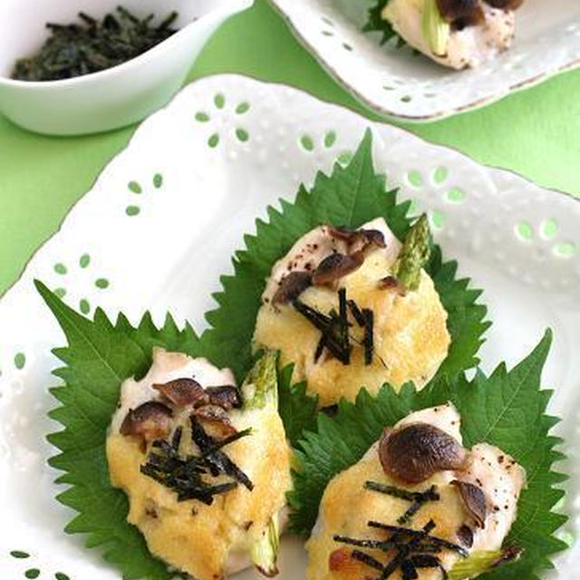 鶏むね肉のわさびマヨネーズ焼き