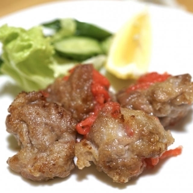 豚肉の紅生姜のから揚げ☆