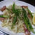 クック井上。【巻かない賄い！アスパラベーコン焼きうどん】