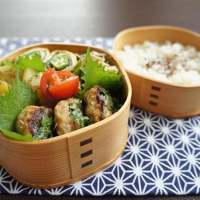 お弁当×おくら巻きたまご焼き
