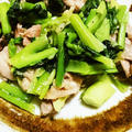 小松菜と豚肉のあんかけ風中華炒め