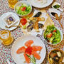 おうち夜ご飯：酢飯でサーモンイクラ丼/Dinner at Home：Salmon Bowl with Sushi-Rice