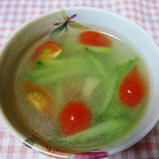 きゅうりとトマトの生姜スープ By Anna さん レシピブログ 料理ブログのレシピ満載