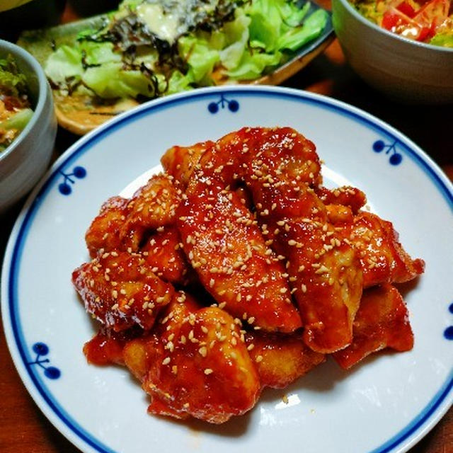 ピリ辛味でご飯がすすむ♪ヤンニョムチキン