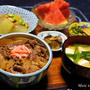 うっとり甘辛和風牛丼ととうがんの干し海老あんかけ