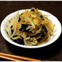 揚げ玉考察「もやしわかめのたぬき和え」