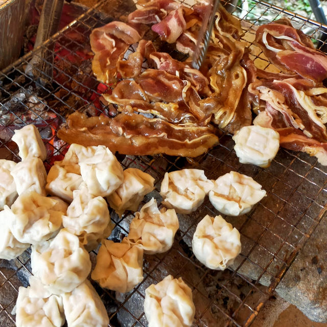 バーベキューでお腹いっぱい＼(^o^)／