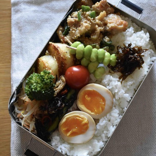 【鶏肉とピーマンのごま味噌マヨ】#簡単#お弁当#スピードおかず　