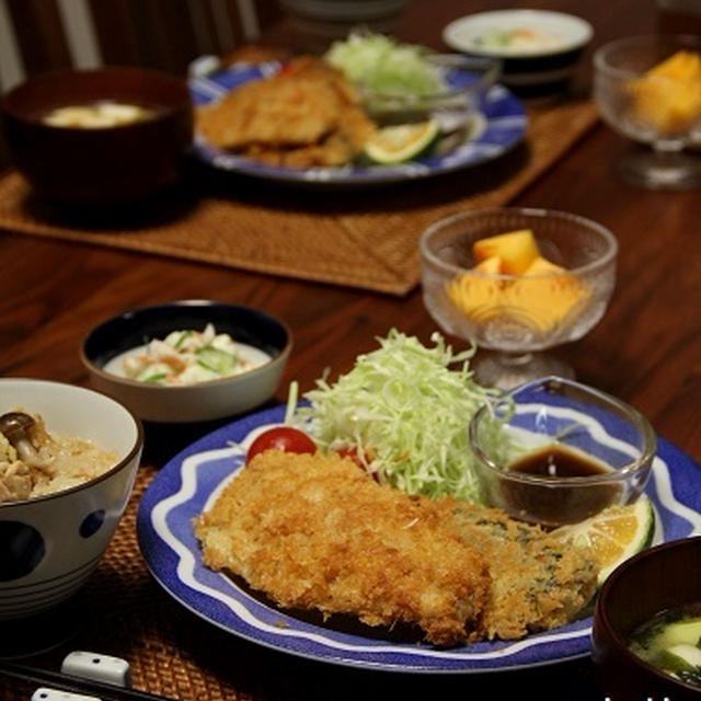 フライパンであじフライ と きのこの炊き込みごはん By Miyukiさん レシピブログ 料理ブログのレシピ満載