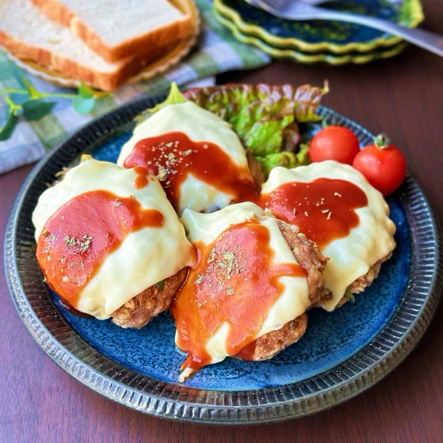 これはパーティで作りたい☆凍り豆腐で作る本格はチーズハンバーグ