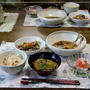 あじの梅干煮＆筑前煮など　きゅうり第１号♪