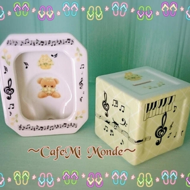 キッズポーセラーツ作品 ♡貯金箱 ♡